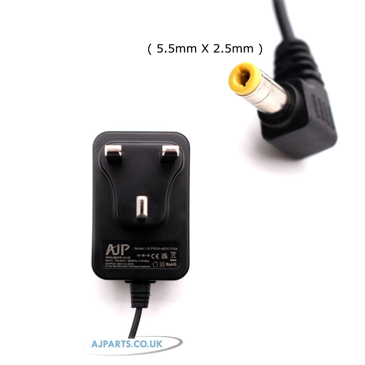 Aastra 6753i AJP SIP IP 5.5MM x 2.5MM AC-DC Charger Replacement Adapter
