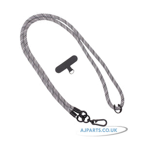 Universal Adjustable Phone Lanyard Strap – Neck & Crossbody Holder with Anchor Tab, Hands-Free