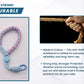 Universal Anti-Theft Phone Lanyard & Tether Patch – Adjustable, Secure, Anti-Drop Strap for All Smartphones (Pink-Blue)