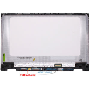 Compatible For HP Pavilion x360 Convertible 14-dw0522sa FHD LCD Touch Screen Assembly Digitizer + Frame