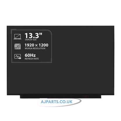 B133UAN01.0 HW0A 13.3" WUXGA 1920x1200 16:10 IPS LED LCD 30Pin Replacement Laptop Screen