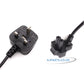 Dell 0DF770 0.8M UK Power Lead Cable 3-Pin to IEC C5 Cloverleaf for Laptop Adapters