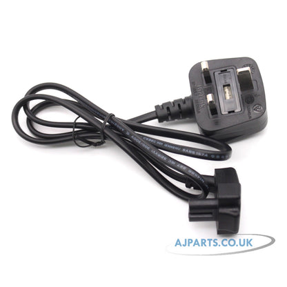 Dell 0DF770 0.8M UK Power Lead Cable 3-Pin to IEC C5 Cloverleaf for Laptop Adapters