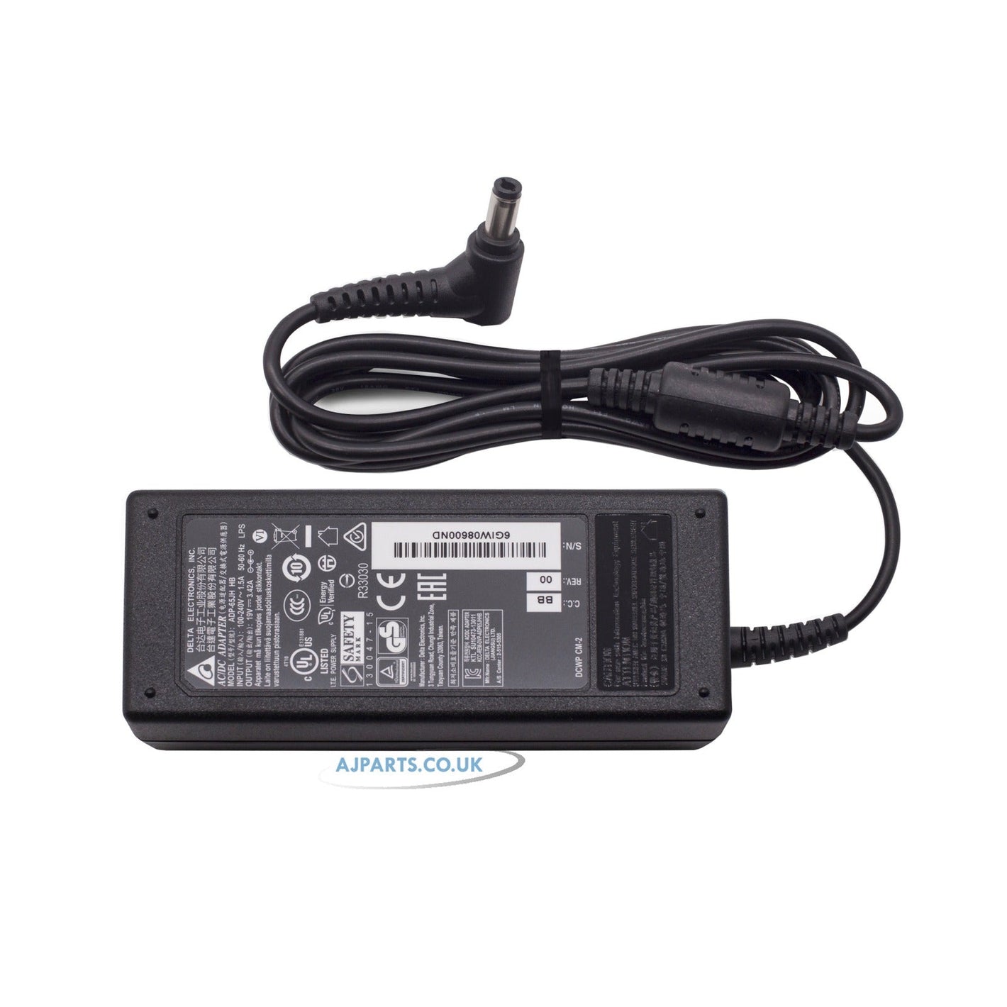 Asus C90S 65W 5.5mm x 2.5mm Pin Delta Laptop Compatible Adapter