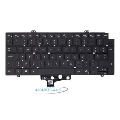 Dell Pro 14 Plus PB14250 UK Layout Backlit Replacement Laptop Keyboard Black