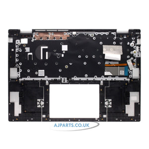 Dell Inspiron 16 5625 UK Layout Backlit Replacement Laptop Palmrest with Keyboard Silver