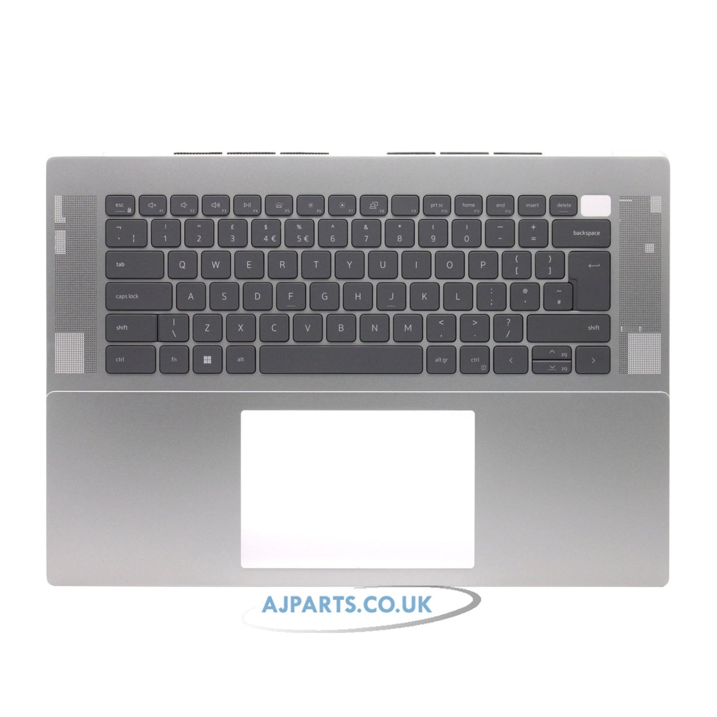 Dell Inspiron 16 5625 UK Layout Backlit Replacement Laptop Palmrest with Keyboard Silver