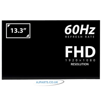 Dell 0MF95F MF95F 13.3" LED LCD FHD IPS Laptop Replacement Screen