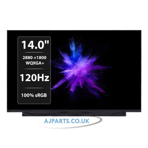 TL140ADXP20 14.0" 2880x1800 100% sRGB 120Hz LED LCD Laptop Replacement Screen