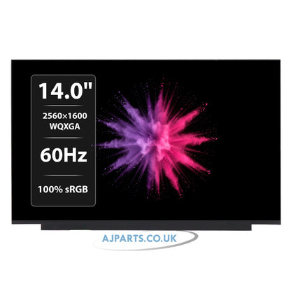 LM140GF2L01 14.0" IPS WQXGA 2560x1600 40pin Non-Touch Compatible Laptop Screen