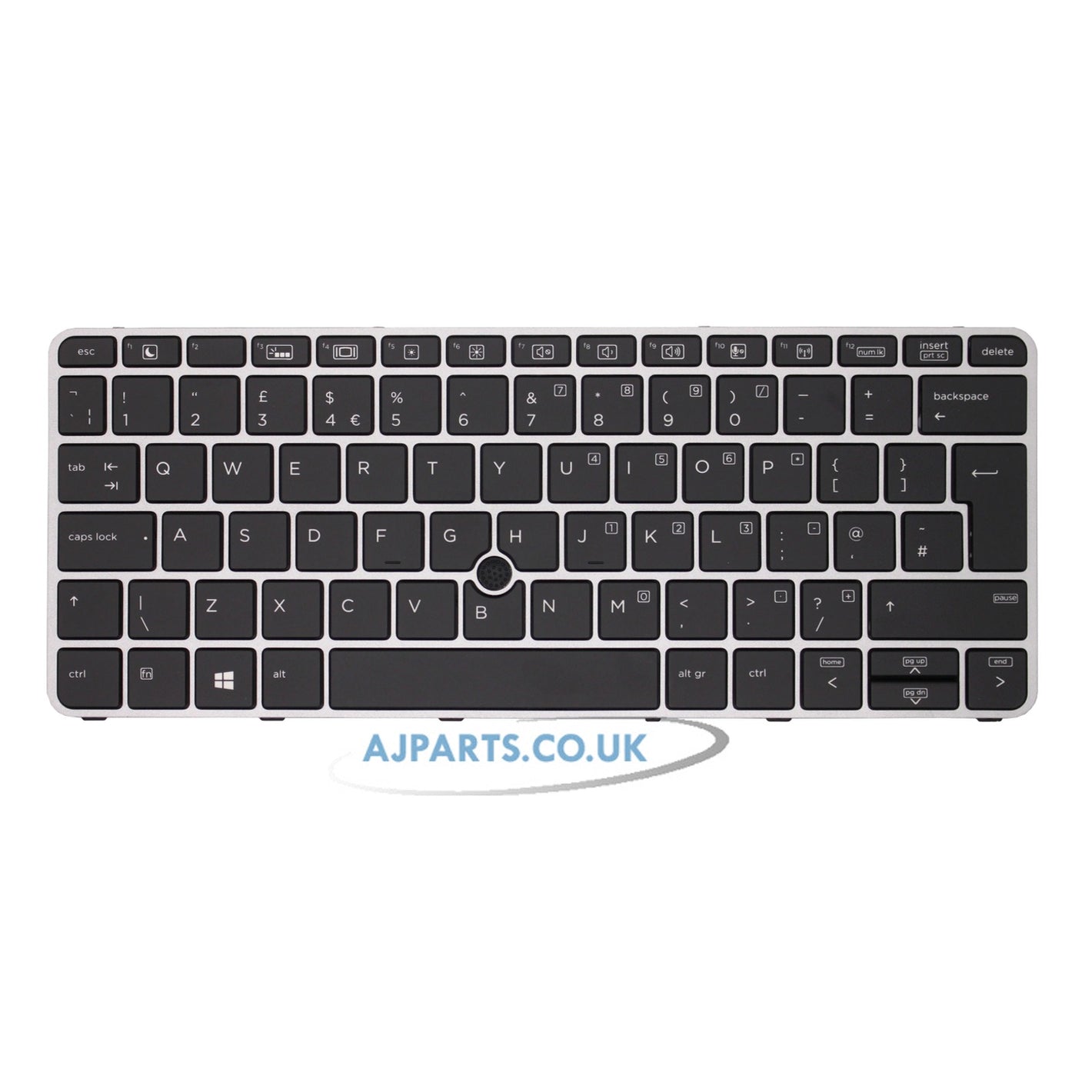 HP EliteBook 725 G4 Backlit UK Layout Compatible Laptop Keyboard with Pointing Stick