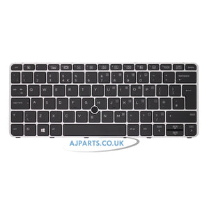 HP Elitebook 820 G3 Backlit UK Layout Compatible Laptop Keyboard with Pointing Stick