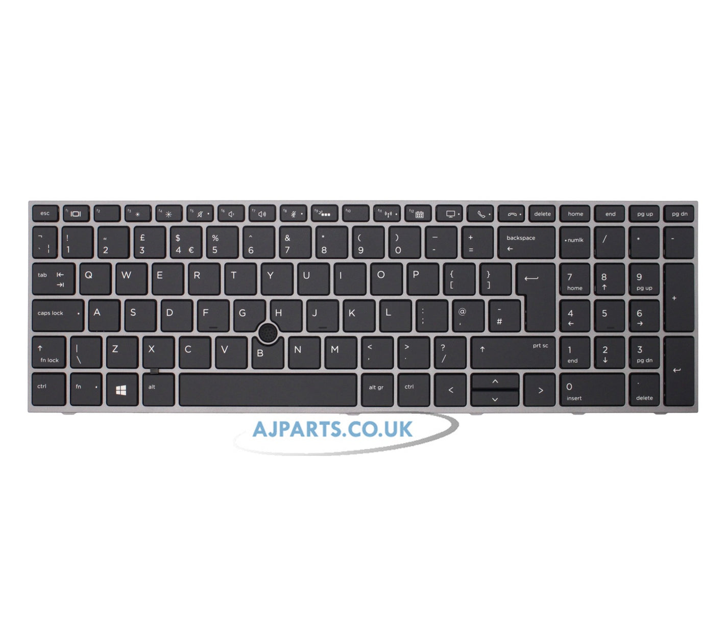 HP ZBook 15 G5 Backlit UK Layout Compatible Laptop Keyboard with Pointer