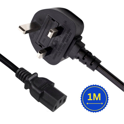 Kettle Lead 1 Meters 13 Amp Fuse IEC 13