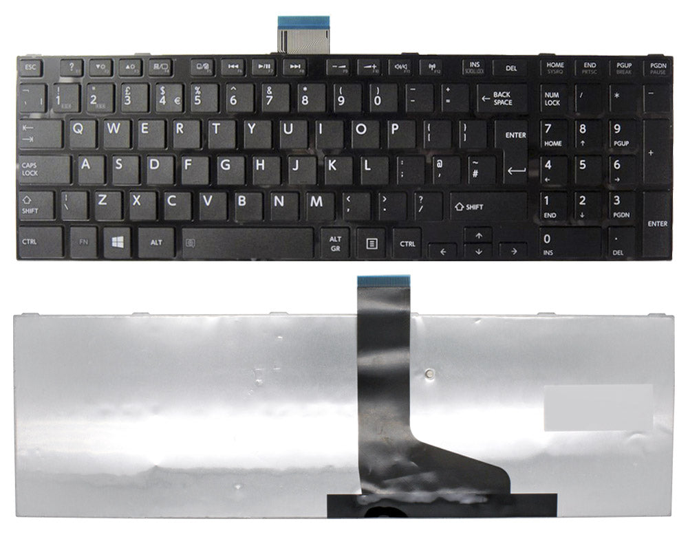 Toshiba Satellite Pro C850 UK Layout with Frame Black Replacement Keyboard