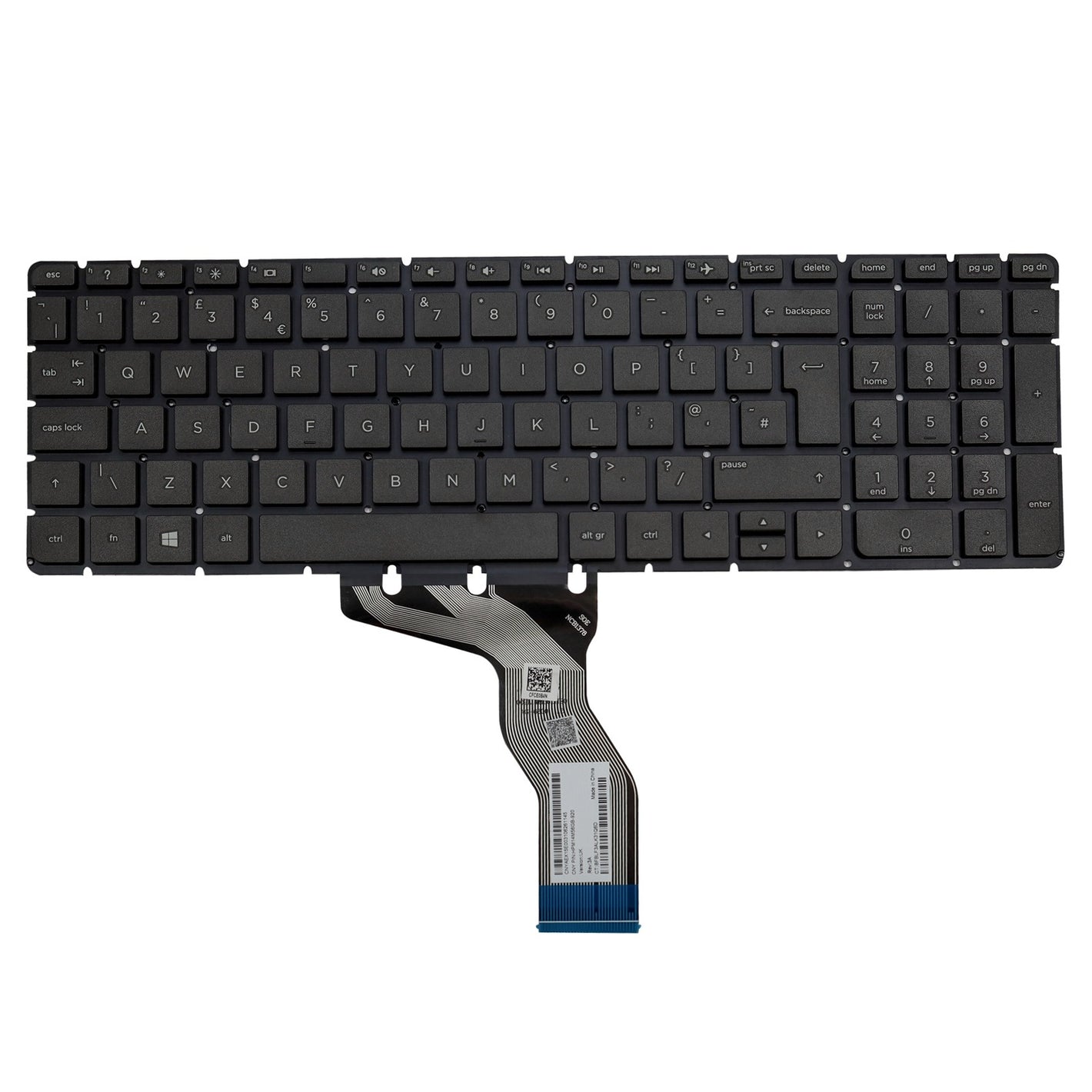 HP Pavilion 15-ab271sa 15-AW 15-AU UK Layout Non-Backlit Replacement Laptop Keyboard Black