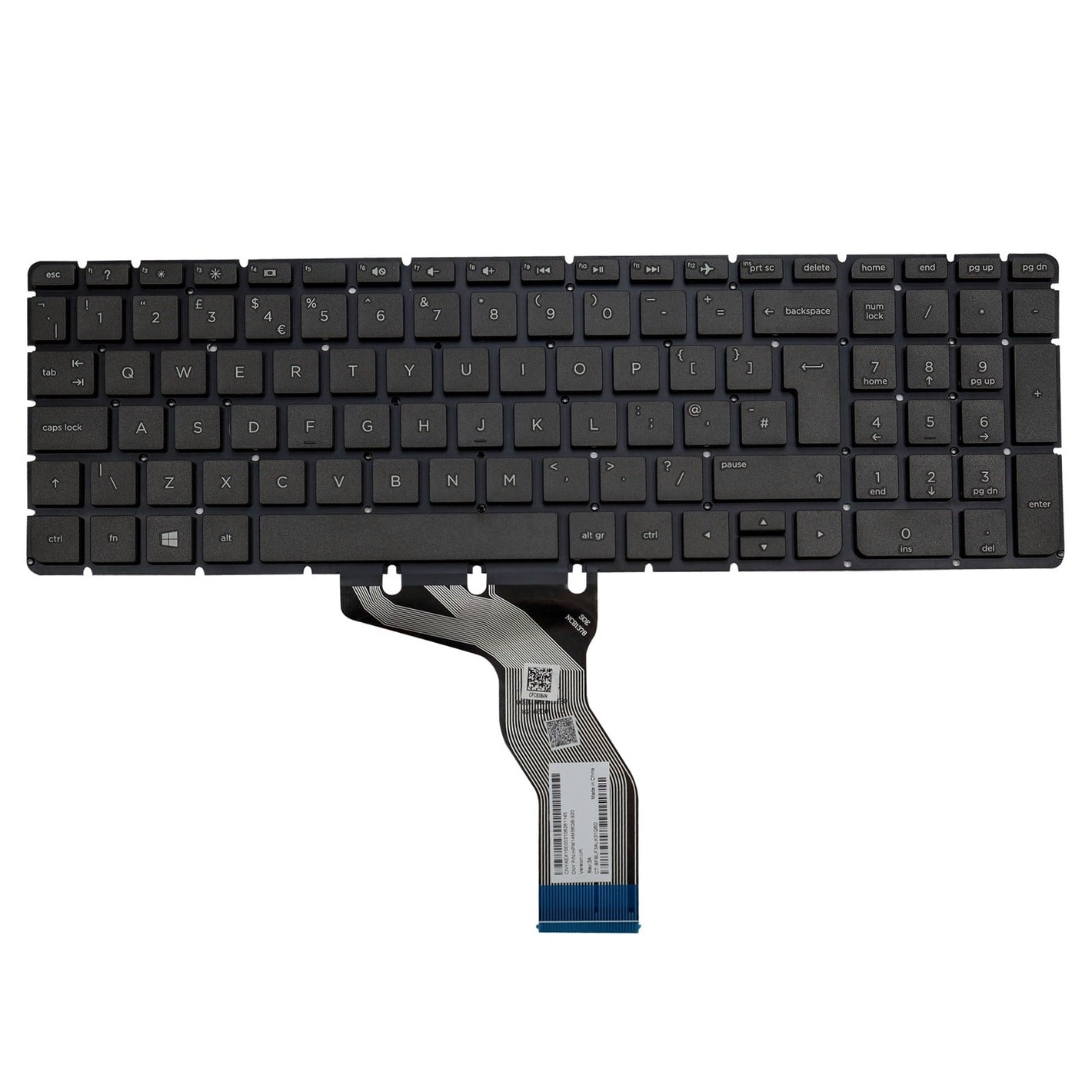 HP Pavilion 15-AB500UR UK Layout Non-Backlit Replacement Laptop Keyboard Black