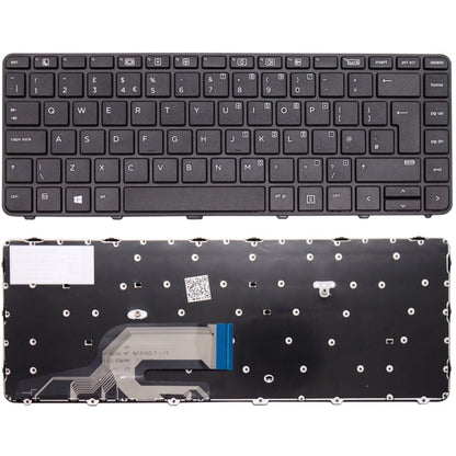 HP 830325-001 UK Layout Non-Backlit Replacement Laptop Keyboard Black
