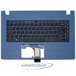 For Acer Aspire 1 A114-32-C04W Compatible Palmrest Cover US Layout Keyboard Blue