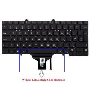 Dell Latitude 0V5H1J V5H1J UK Layout Backlit Replacement Keyboard Without Pointer & Mouse Buttons
