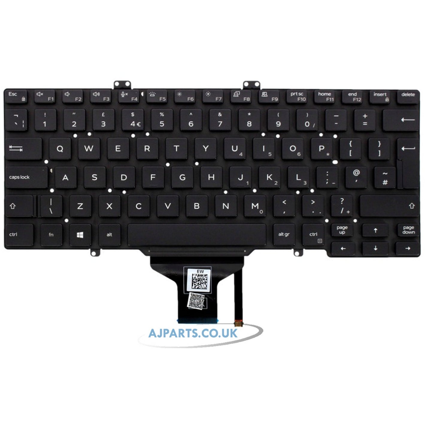 Dell Latitude 0V5H1J V5H1J UK English Backlit Laptop Replacement Keyboard