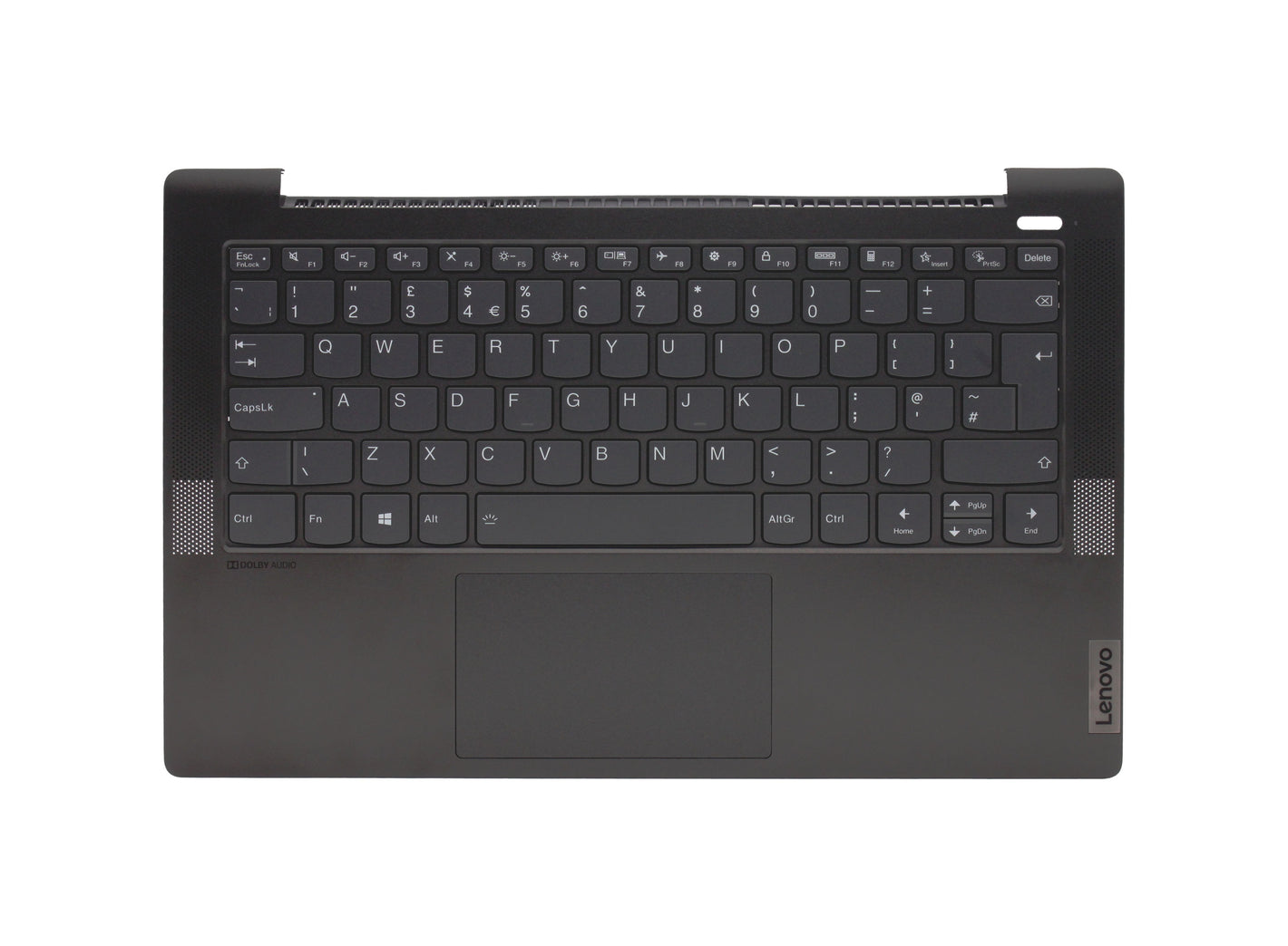 Lenovo IdeaPad 5-14IIL05 Backlit UK Layout Replacement Laptop Palmrest with Keyboard, Touchpad & Frame