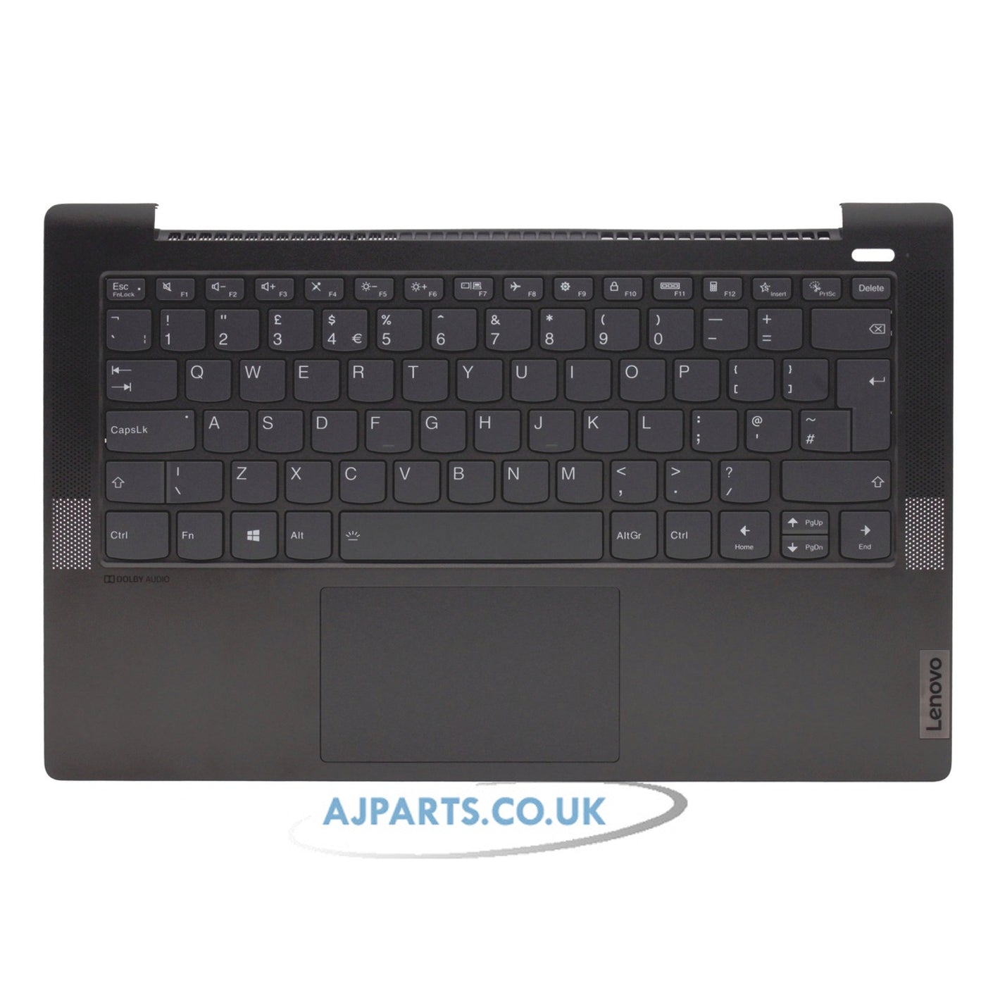 Lenovo IdeaPad 5-14IIL05 Backlit UK Layout Replacement Laptop Palmrest with Keyboard, Touchpad & Frame