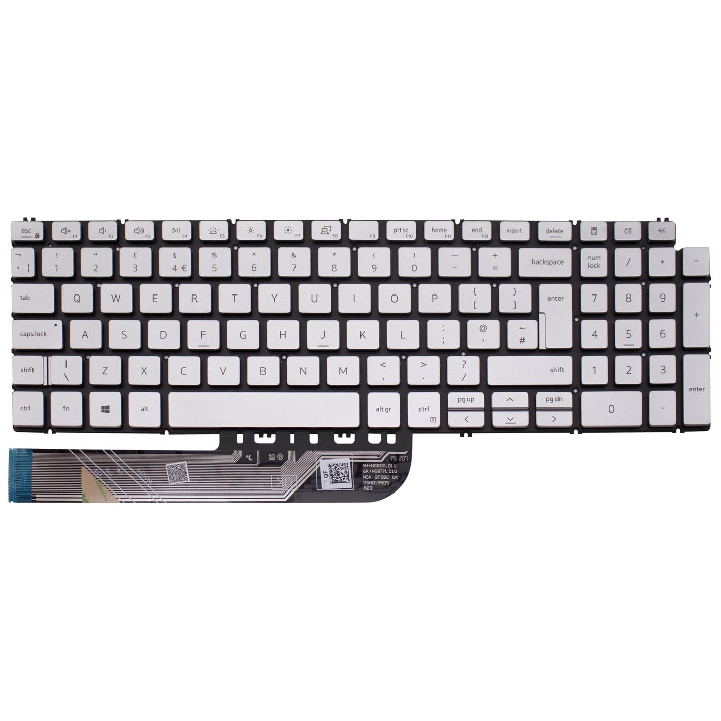HP Pavilion 14-CE0525SA UK Silver Layout Replacement Laptop Keyboard