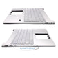 For HP Pavilion 15-EG0000NB Compatible Palmrest UK English Keyboard