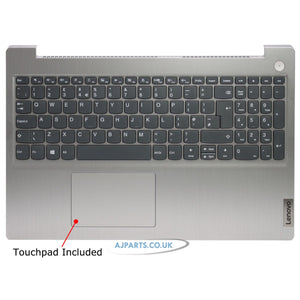 Lenovo 5CB0X57477 Palmrest /W Silver Laptop Replacement Keyboard
