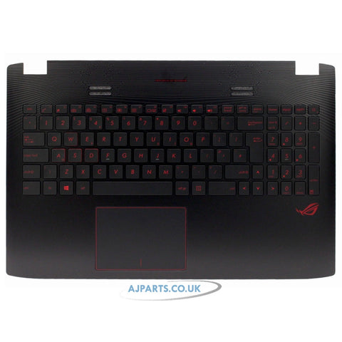 For Asus Rog GL552JX Compatible Palmrest Case UK English Backlit Keyboard Black