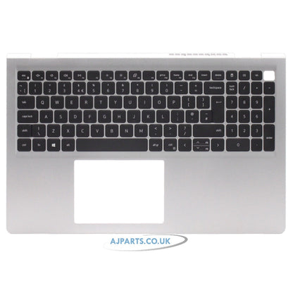 Compatible With Dell Inspiron 15 3520 Palmrest UK Layout Non-Backlit Silver Replacement Keyboard
