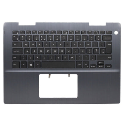 For Dell Inspiron 041KVJ 41KVJ Compatible Palmrest UK Grey Non-backlit Laptop Replacement Keyboard