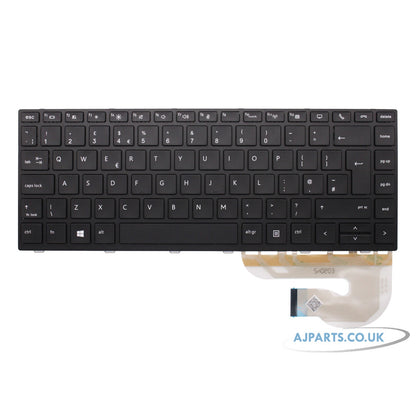 HP EliteBook 745 G5 UK Layout Non-Backlit Replacement Keyboard Black
