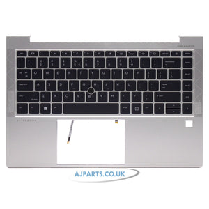 HP Elitebook 840 G7 US Layout Backlit Palmrest Cover Compatible Laptop Keyboard With TrackPoint