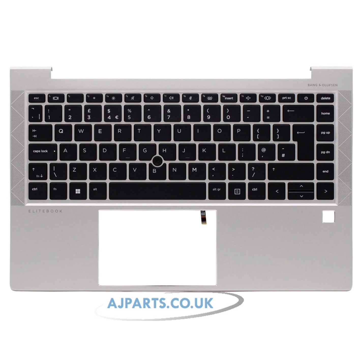 HP Elitebook 840 G8 Silver Palmrest Cover UK Layout Replacement Laptop Backlit Keyboard