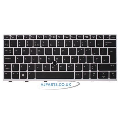 HP Elitebook Series 830 G5 UK Layout Backlit Replacement Laptop Black Keyboard