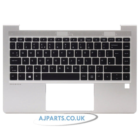 HP Probook 440 G8 Palmrest Cover UK Layout Replacement Laptop Backlit Silver Keyboard