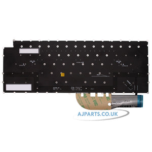 Dell XPS 15 9500 UK Layout Backlit Replacement Laptop Keyboard Black