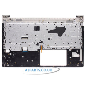 HP ProBook 455 G8 Palmrest with Backlit UK Keyboard Silver Replacement Top Case Housing