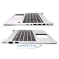 HP ProBook 450 G8 Palmrest with Backlit UK Keyboard Silver Replacement Top Case Housing