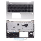 HP ProBook 650 G8 Palmrest with Backlit UK Keyboard Silver Replacement Top Case Housing