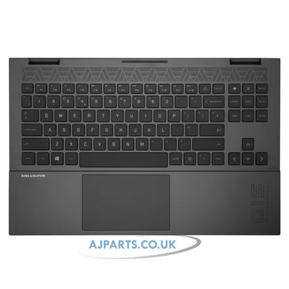 HP M00666-031 Palmrest with Backlit Keyboard & Touchpad Replacement Top Case Housing