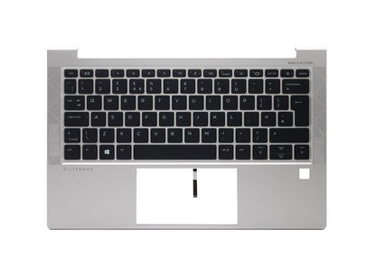 HP EliteBook 830 G7 Backlit Palmrest UK Layout Laptop Keyboard Silver Replacement Top Case