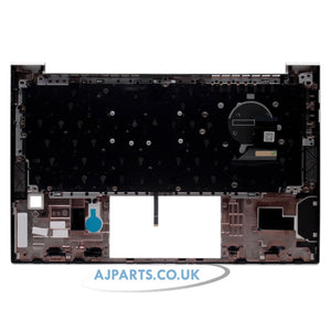 HP M08701-031 Backlit Palmrest UK Layout Laptop Keyboard Silver Replacement Top Case
