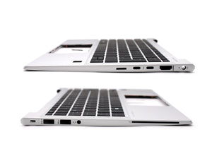 HP EliteBook 830 G7 Backlit Palmrest UK Layout Laptop Keyboard Silver Replacement Top Case
