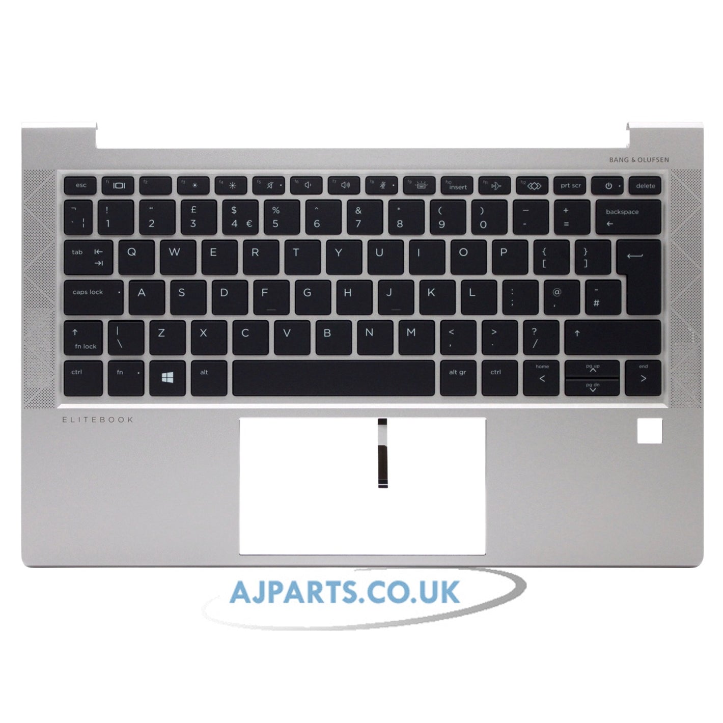 HP EliteBook 830 G7 Backlit Palmrest UK Layout Laptop Keyboard Silver Replacement Top Case