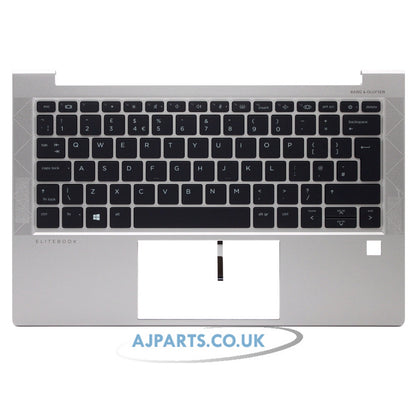 HP EliteBook 830 G7 Backlit Palmrest UK Layout Laptop Keyboard Silver Replacement Top Case