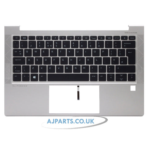 HP EliteBook 830 G7 Backlit Palmrest UK Layout Laptop Keyboard Silver Replacement Top Case