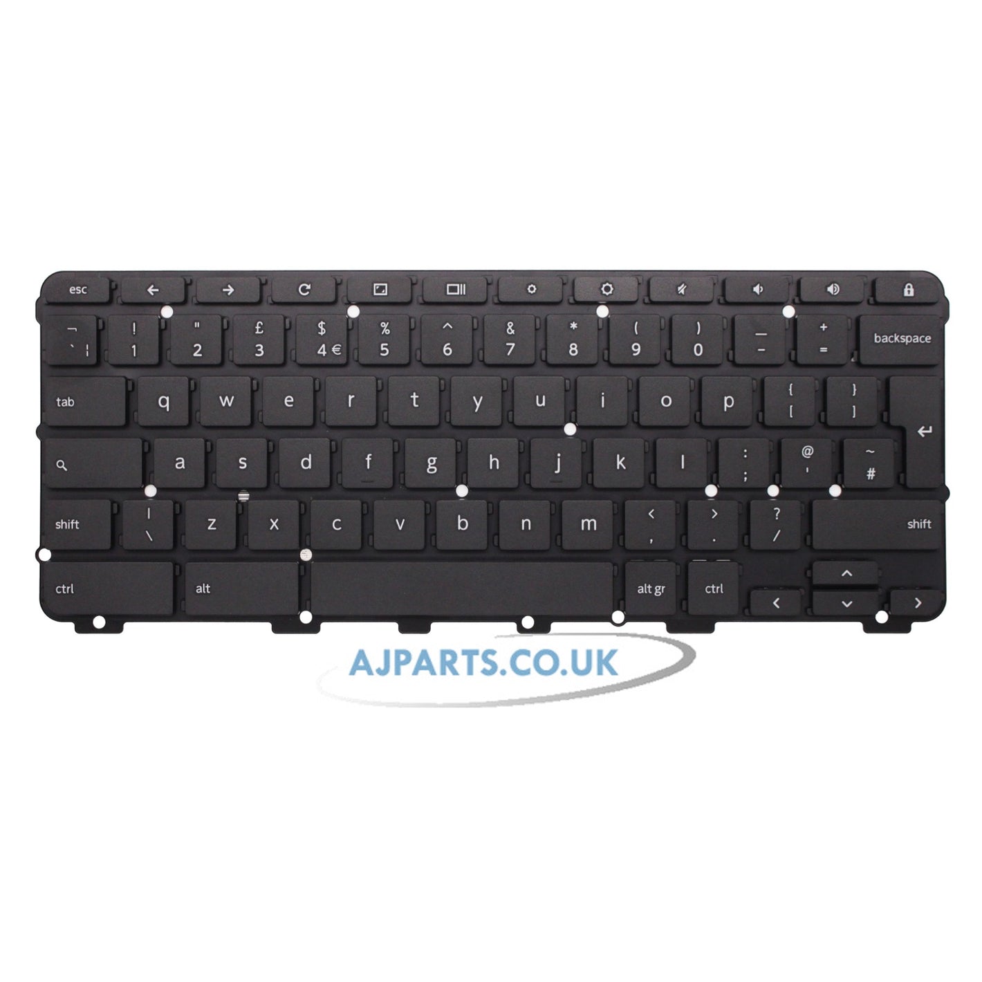 Lenovo Chromebook 100e 2nd Gen UK Layout Non-Backlit Replacement Keyboard Black